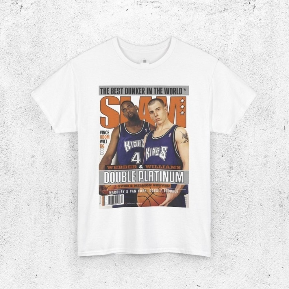 Chris Webber & Jason Williams Shirt, Sacramento Kings Magazine Cover T-Shirt